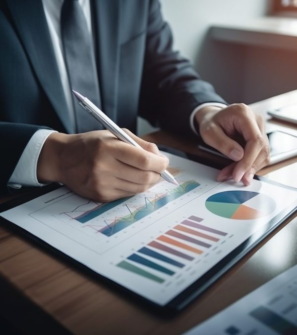205645284_l_normal_none Businessman analyzing investment charts with laptop. Accounting, investment concept.